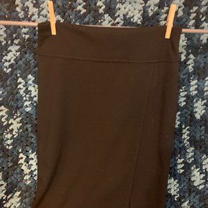 Long Black Pencil Skirt